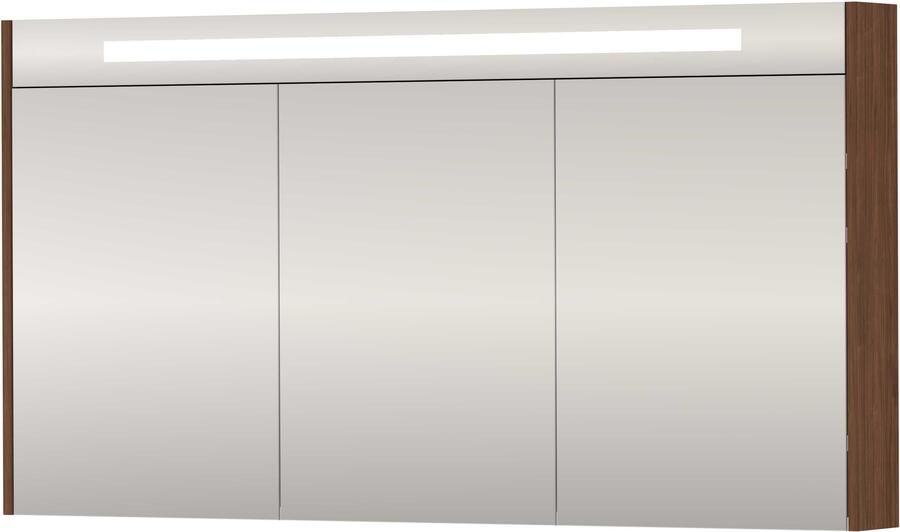 Proline SPK Premium Spiegelkast LED 140x14x74 cm Indian Walnut