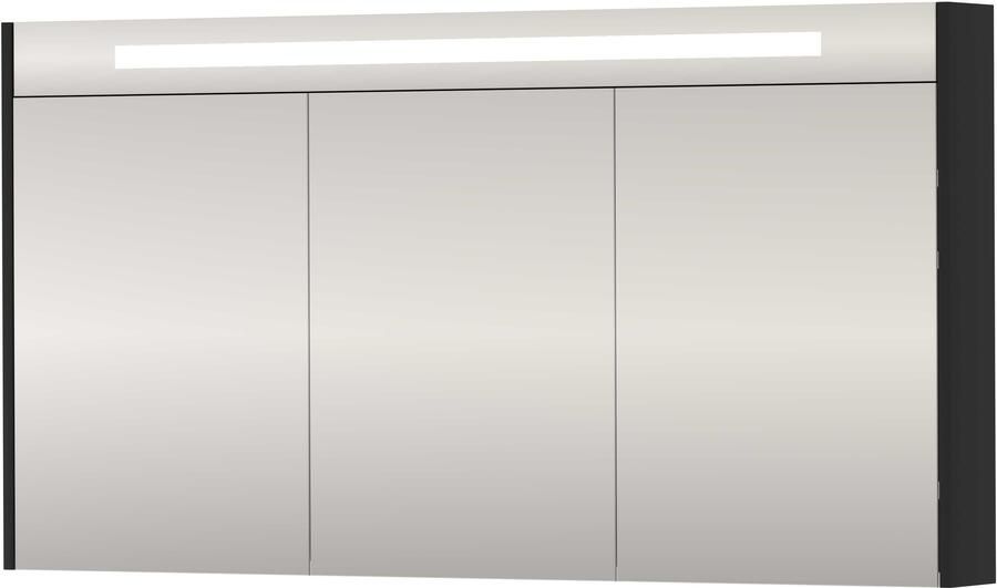 Proline SPK Premium Spiegelkast LED 140x14x74 cm Mat Zwart