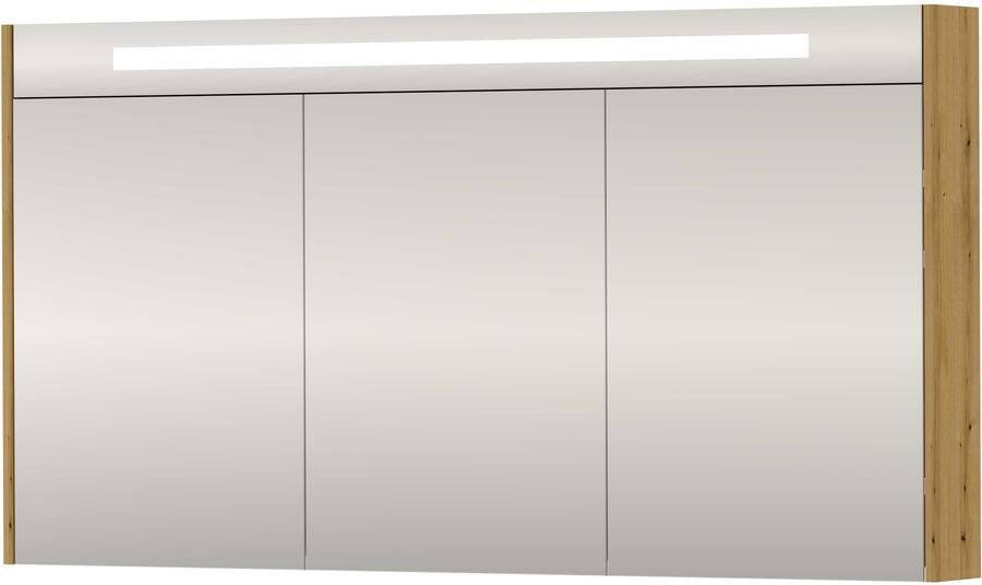 Proline SPK Premium Spiegelkast LED 140x14x74 cm Urban Oak