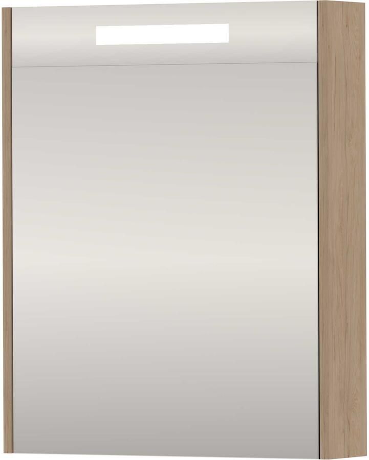 Proline SPK Premium Spiegelkast LED 60x14x74 cm Ideal Oak