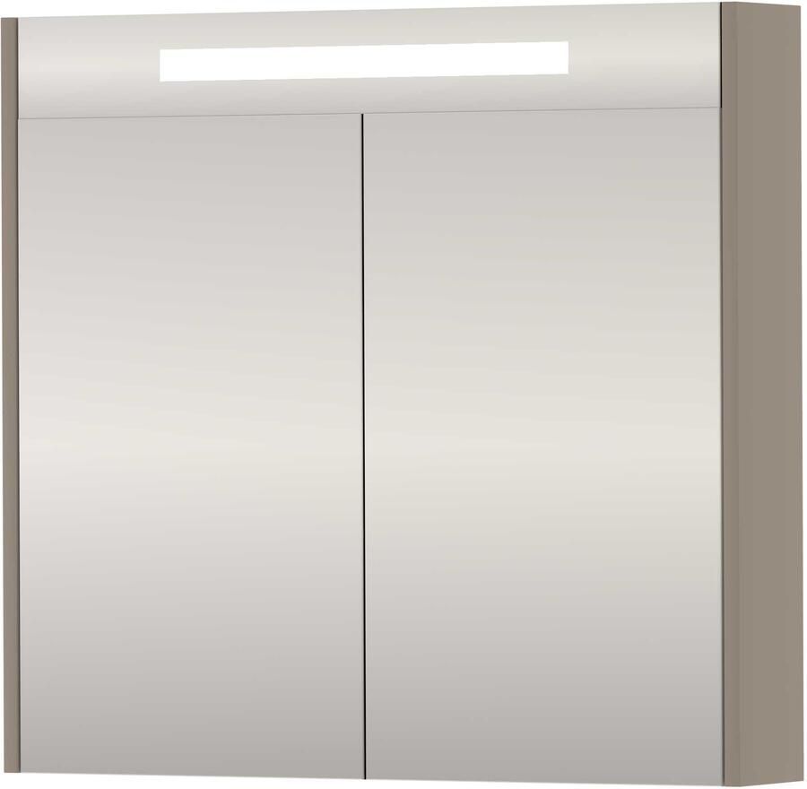 Proline SPK Premium Spiegelkast LED 80x14x74 cm Clay Beige