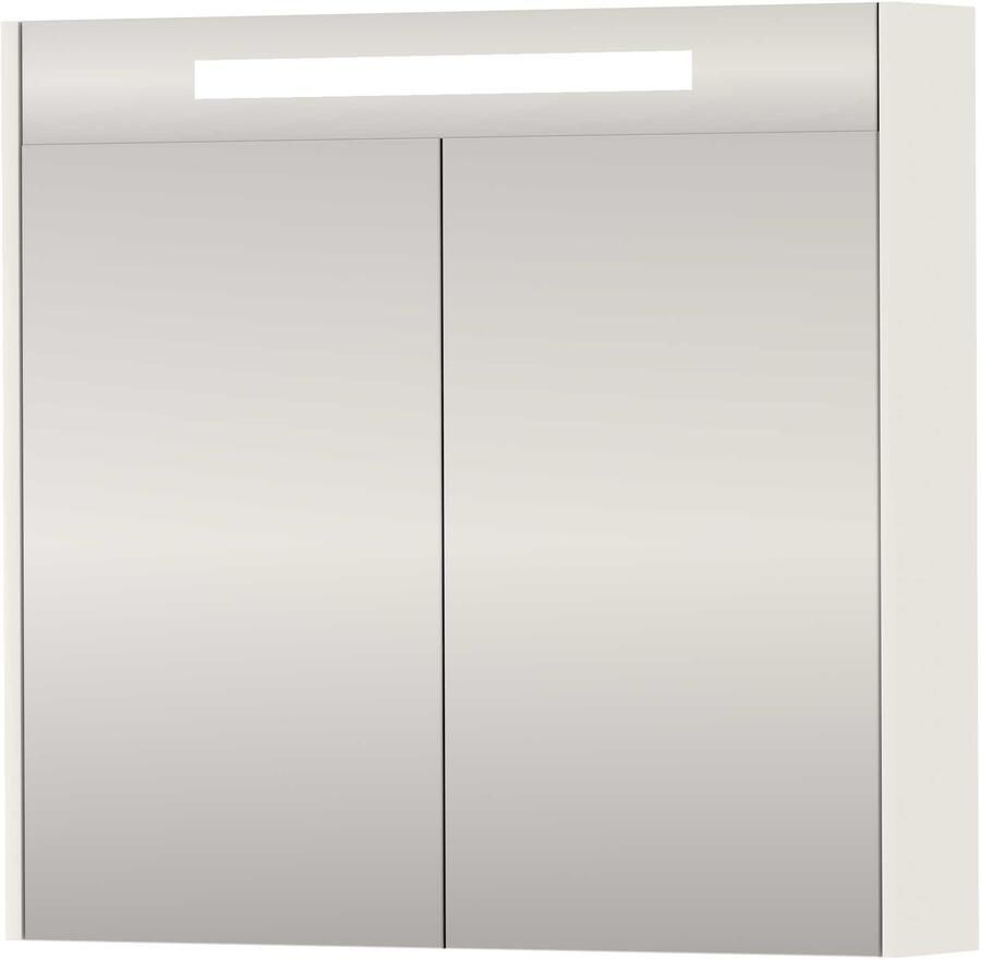 Proline SPK Premium Spiegelkast LED 80x14x74 cm Hoogglans Wit - Foto 1