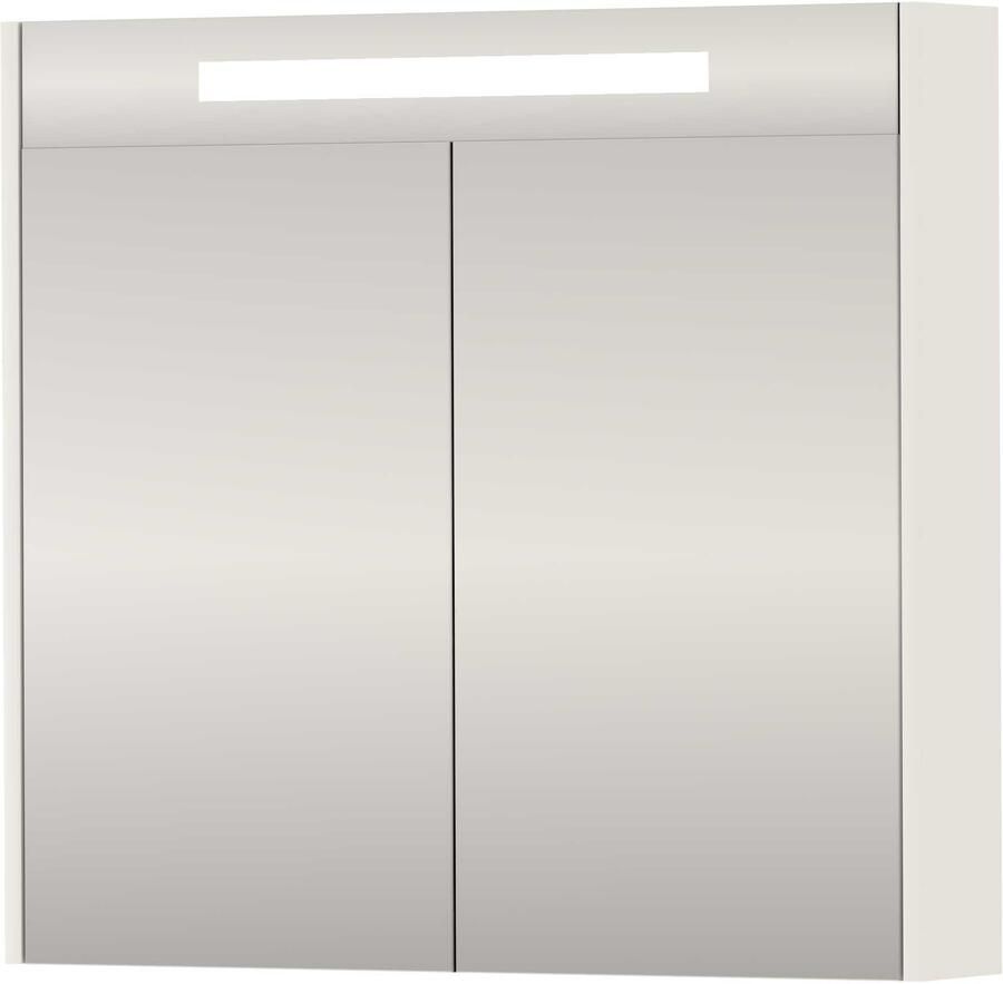 Proline SPK Premium Spiegelkast LED 80x14x74 cm Ice White