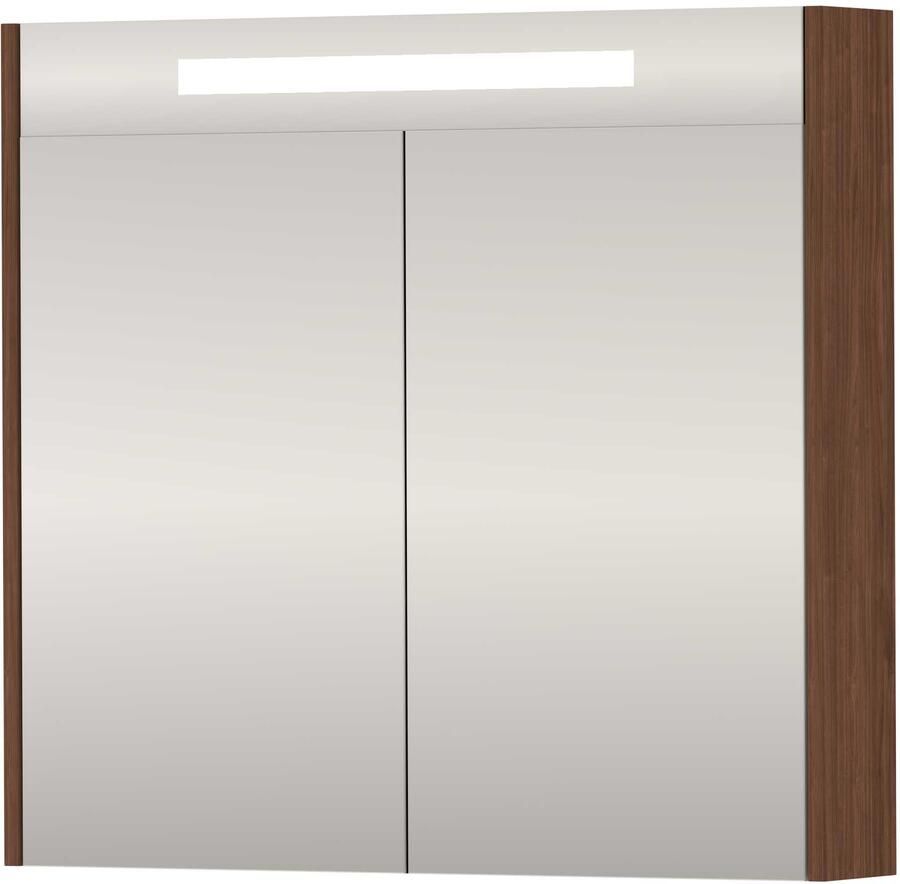 Proline SPK Premium Spiegelkast LED 80x14x74 cm Indian Walnut