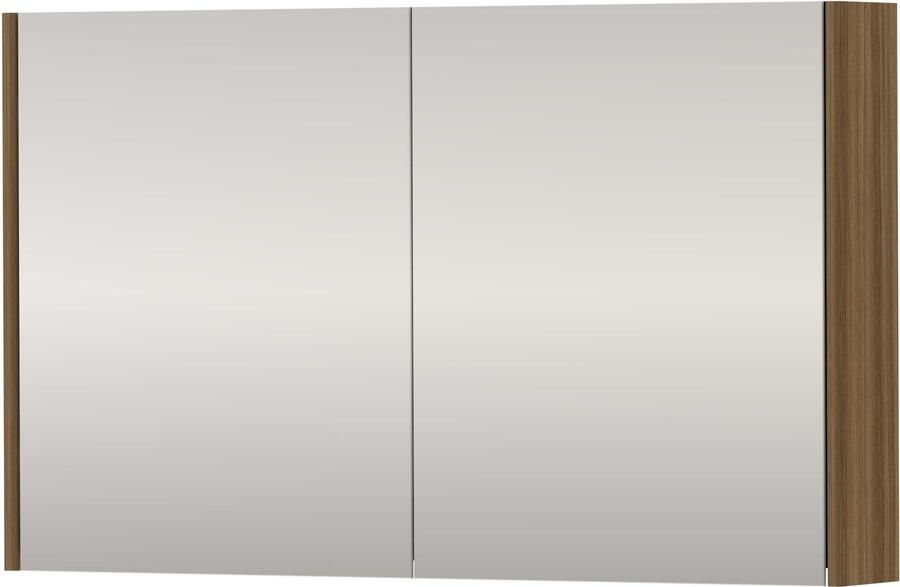 Proline SPK Xcellent Spiegelkast Dubbelzijdig 100x14x60 cm Caramel Walnut