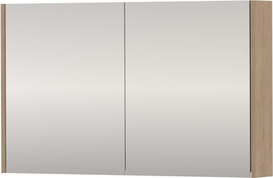 Proline SPK Xcellent Spiegelkast Dubbelzijdig 100x14x60 cm Ideal Oak
