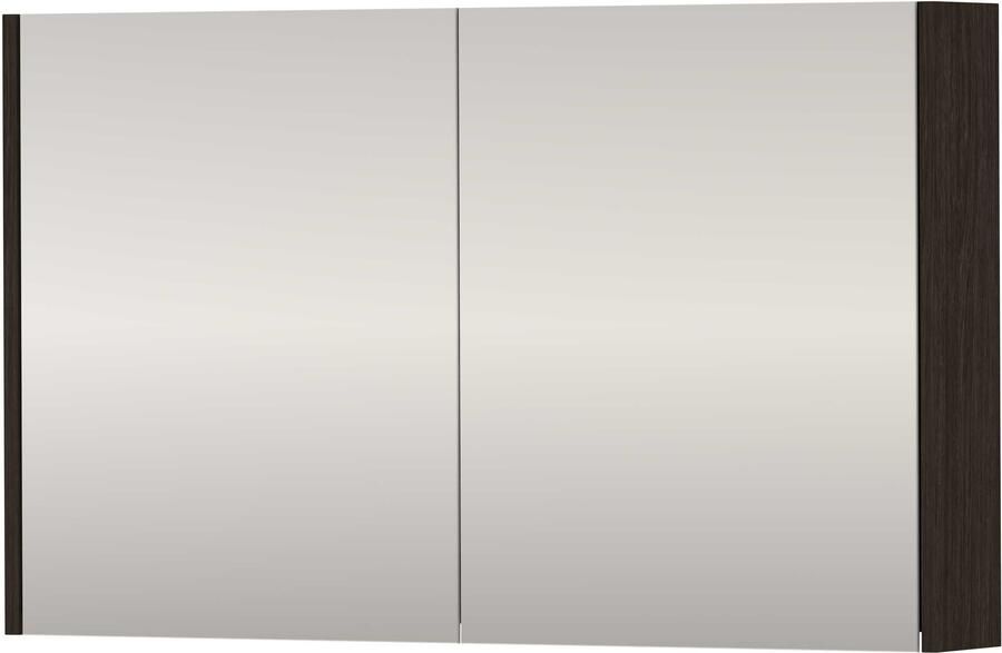 Proline SPK Xcellent Spiegelkast Dubbelzijdig 100x14x60 cm Mokka Oak