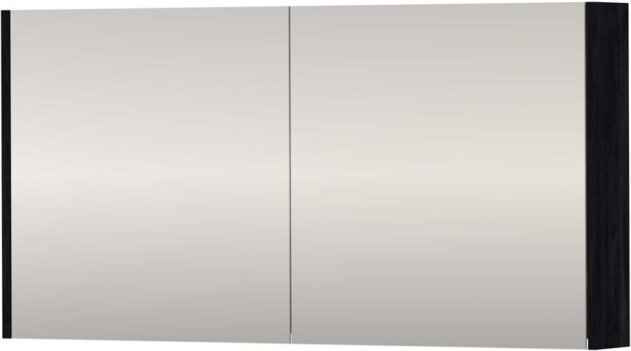 Proline SPK Xcellent Spiegelkast Dubbelzijdig 120x14x60 cm Black Oak