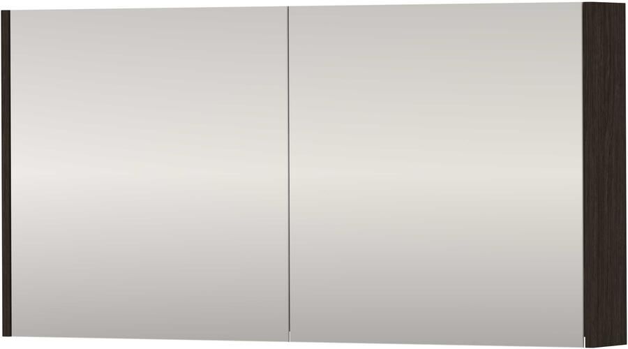 Proline SPK Xcellent Spiegelkast Dubbelzijdig 120x14x60 cm Mokka Oak