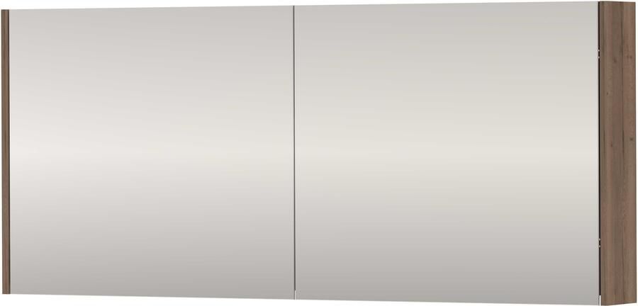 Proline SPK Xcellent Spiegelkast Dubbelzijdig 140x14x60 cm Terra Oak