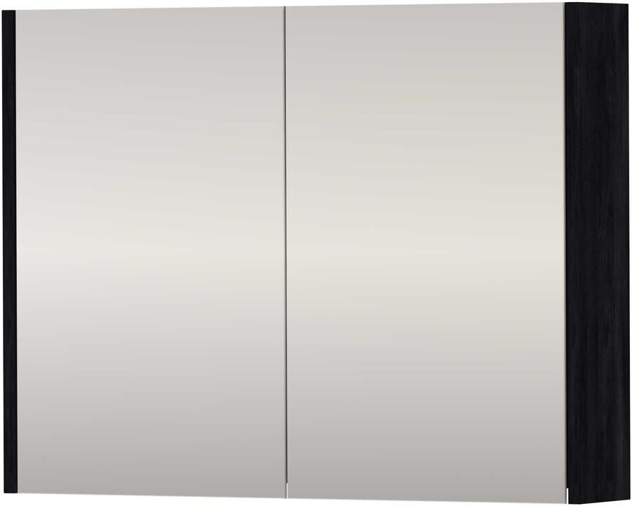 Proline SPK Xcellent Spiegelkast Dubbelzijdig 80x14x60 cm Charcoal Oak