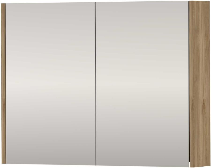 Proline SPK Xcellent Spiegelkast Dubbelzijdig 80x14x60 cm Cider Oak