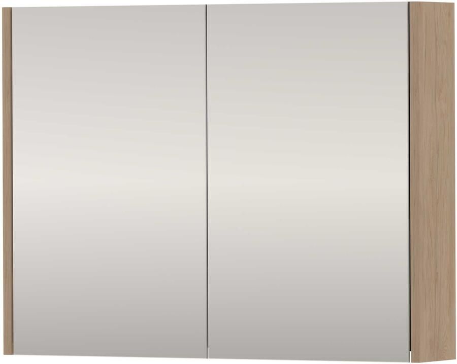 Proline SPK Xcellent Spiegelkast Dubbelzijdig 80x14x60 cm Ideal Oak
