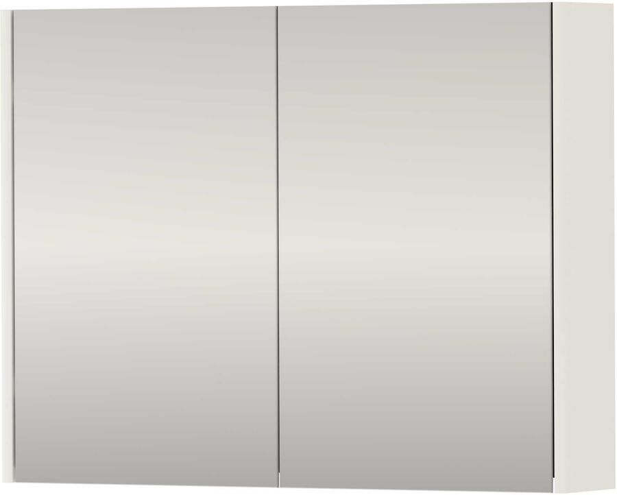 Proline SPK Xcellent Spiegelkast Dubbelzijdig 80x14x60 cm Mat Wit