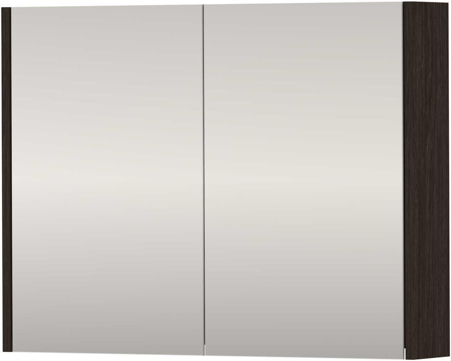 Proline SPK Xcellent Spiegelkast Dubbelzijdig 80x14x60 cm Mokka Oak
