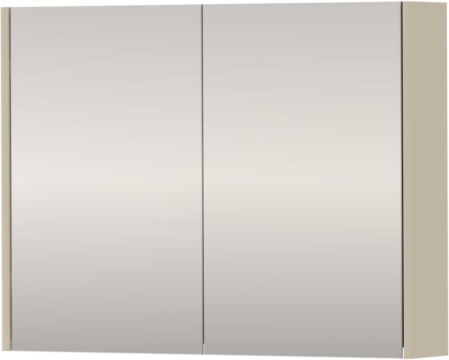 Proline SPK Xcellent Spiegelkast Dubbelzijdig 80x14x60 cm Soft Linen