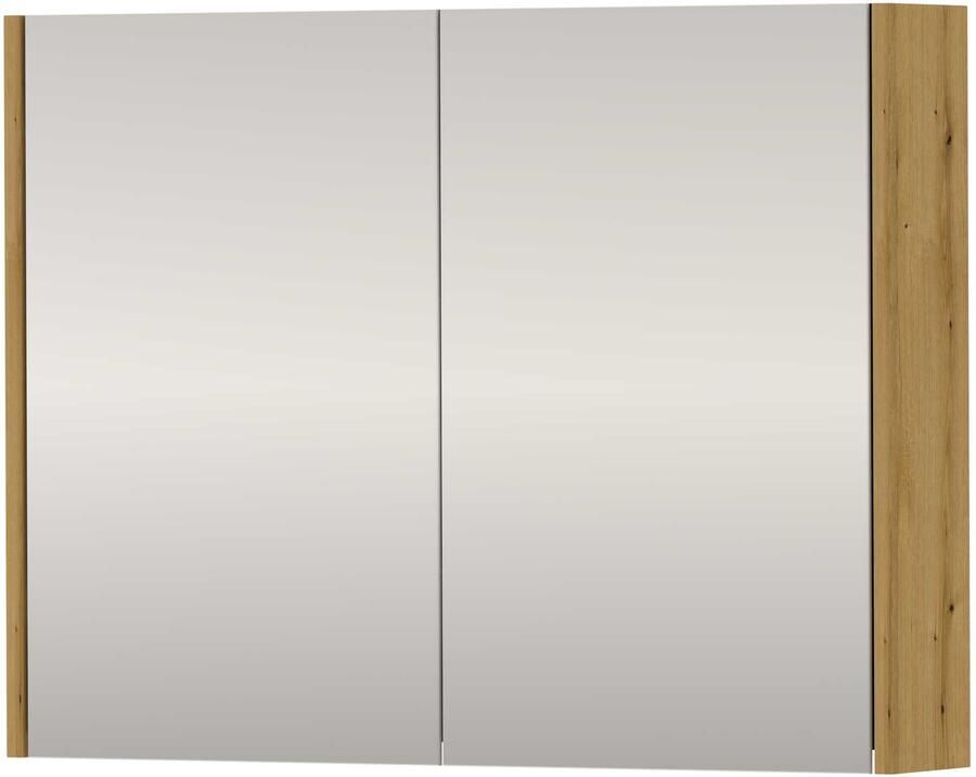 Proline SPK Xcellent Spiegelkast Dubbelzijdig 80x14x60 cm Urban Oak