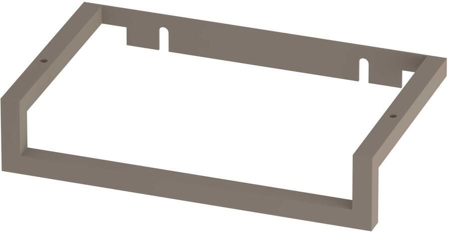 Proline Stalen Fonteinframe Met Handdoekhouder 30x18x6 cm Clay Beige