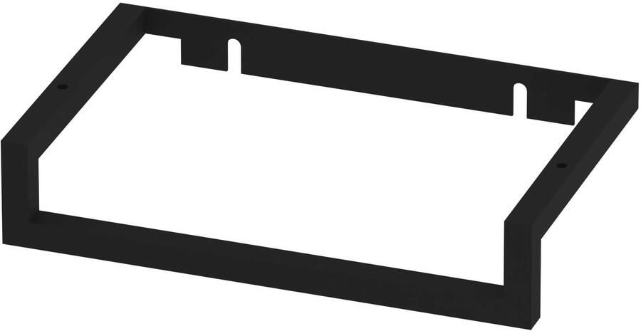 Proline Stalen Fonteinframe Met Handdoekhouder 30x18x6 cm Mat Zwart