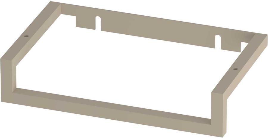 Proline Stalen Fonteinframe Met Handdoekhouder 30x18x6 cm Soft Linen