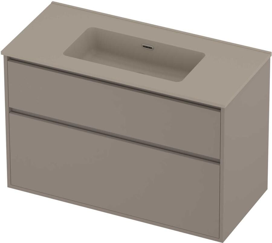 Proline Tribute Badmeubelset Porselein Elegant 100x46x67 cm Mat Crème Cotton Clay Beige