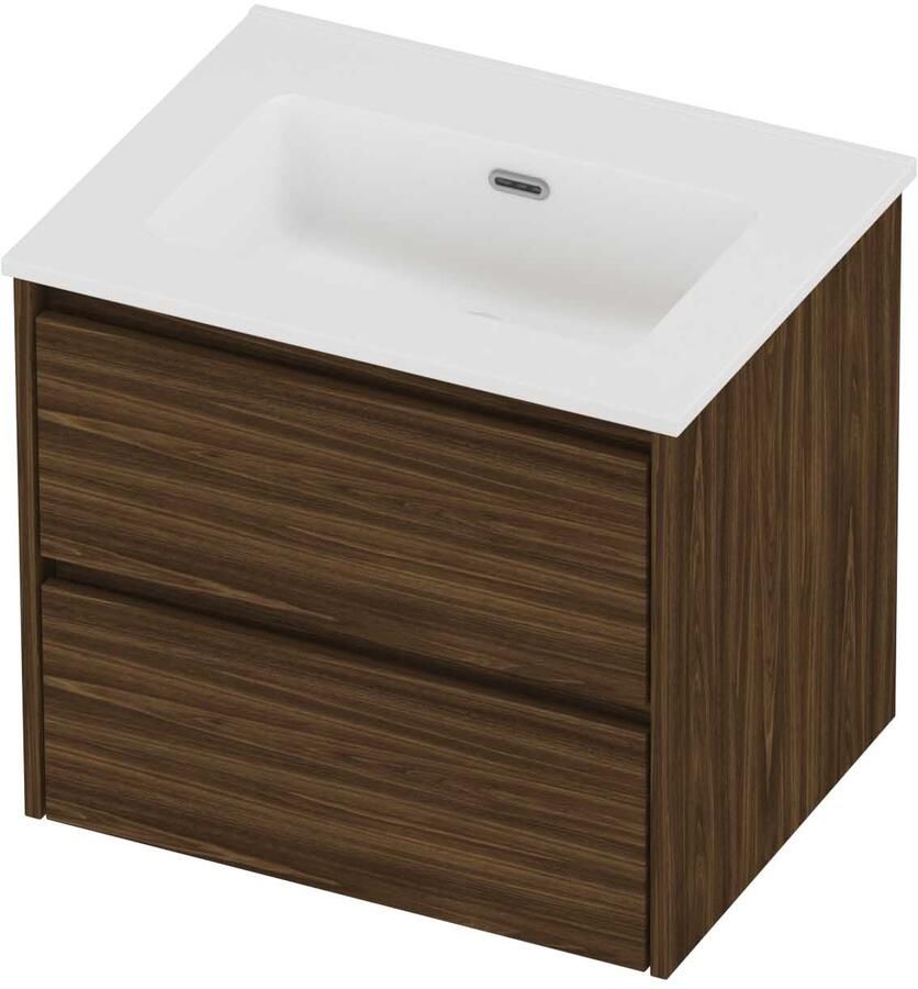 Proline Tribute Badmeubelset Porselein Elegant 60x46x54 cm Mat White Cabana Oak
