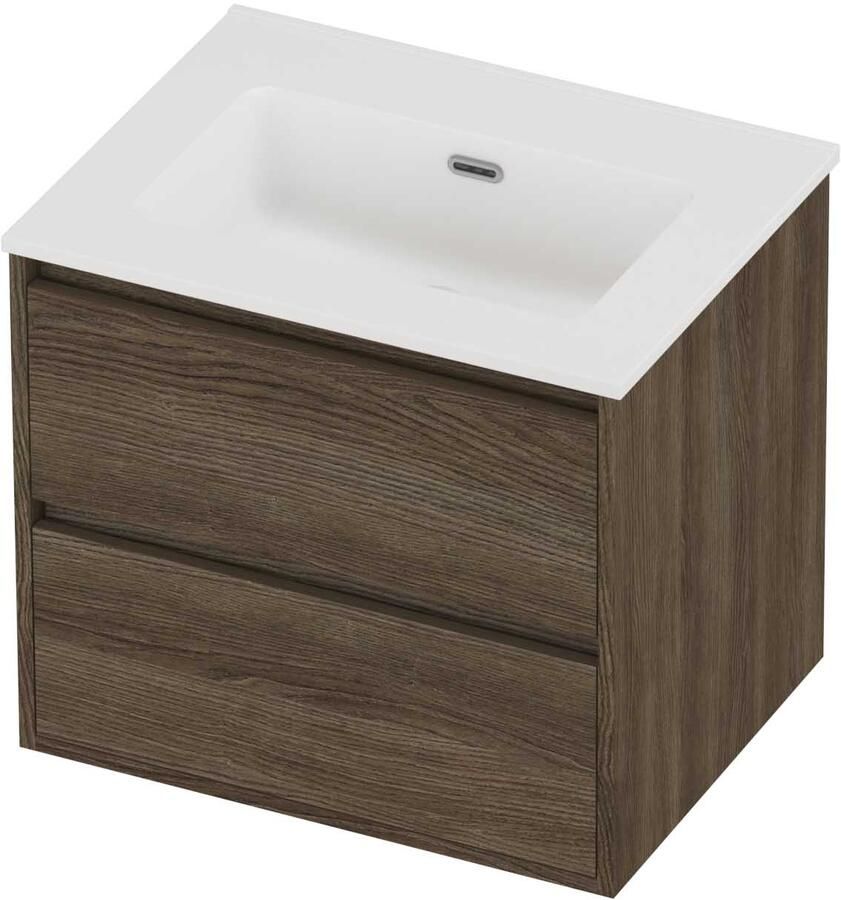 Proline Tribute Badmeubelset Porselein Elegant 60x46x54 cm Mat White Vital Oak