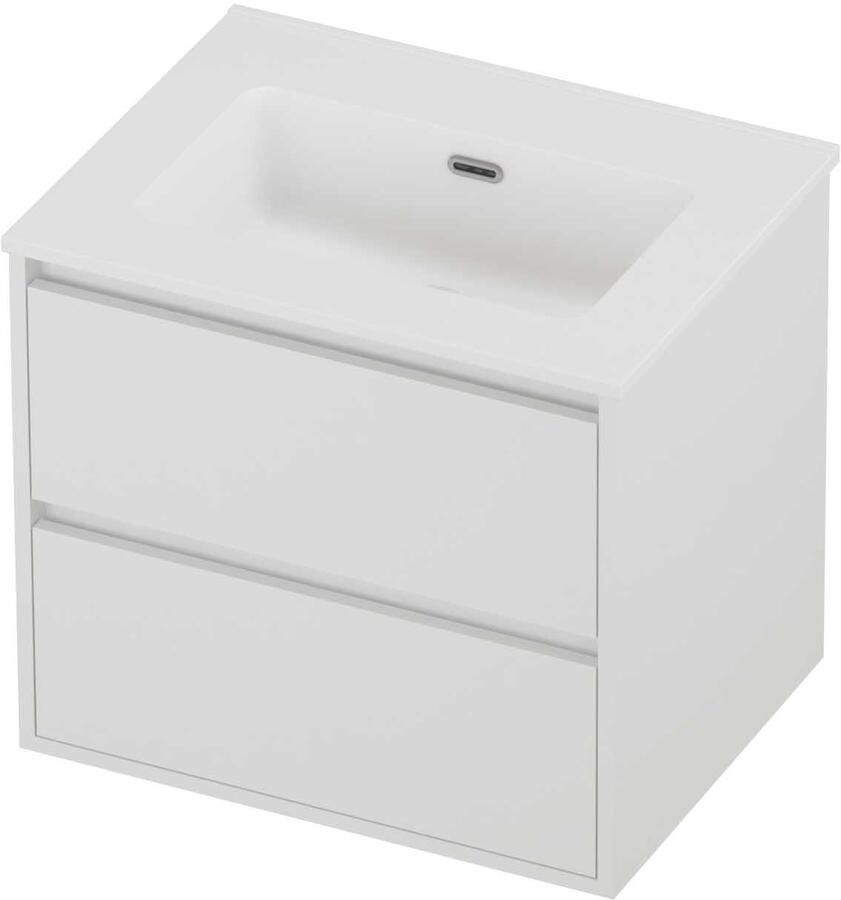 Proline Tribute Badmeubelset Porselein Elegant 60x46x54 cm Mat Wit Mat White