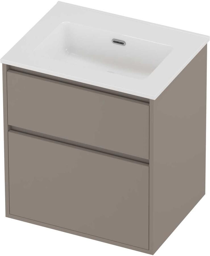 Proline Tribute Badmeubelset Porselein Elegant 60x46x67 cm Glans Wit Clay Beige
