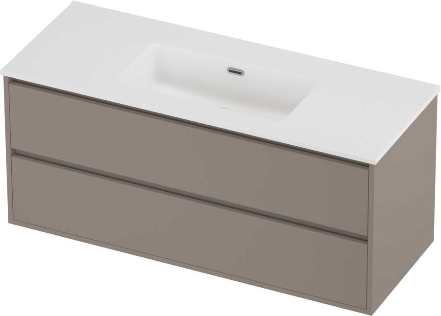 Proline Tribute Badmeubelset Porselein Elegant Enkel 120x46x54 cm Mat White Clay Beige