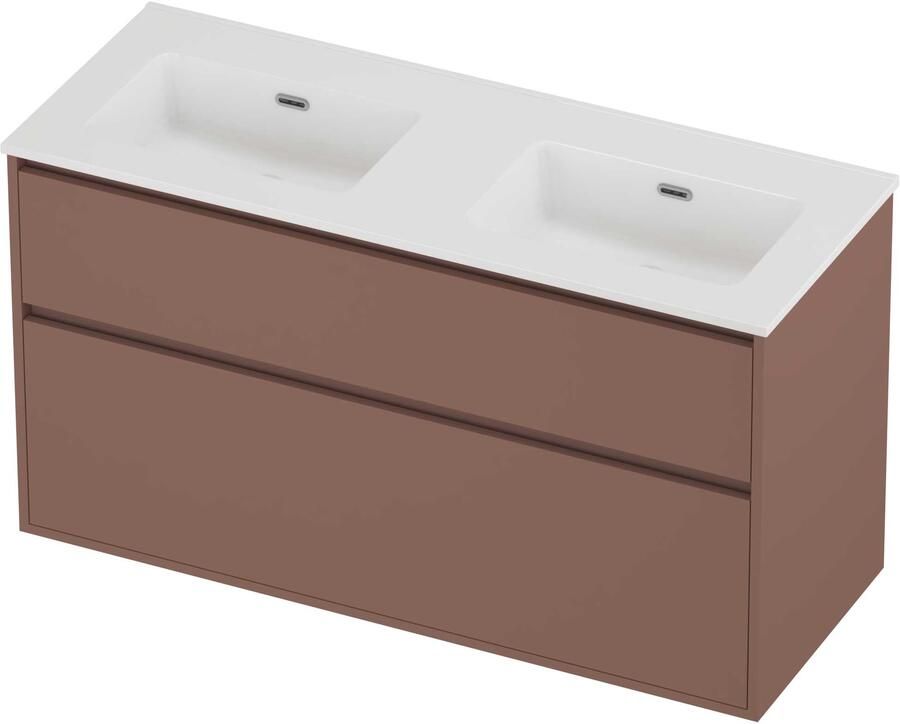 Proline Tribute Badmeubelset Porselein Elegant Greeploos 120x46x67 cm Glans Wit Beauty Blush