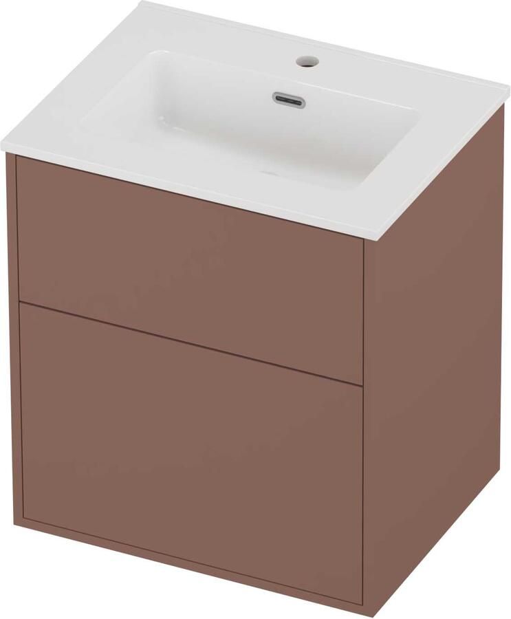 Proline Tribute Badmeubelset Porselein Elegant In Kader 60x46x67 cm Glans Wit Beauty Blush