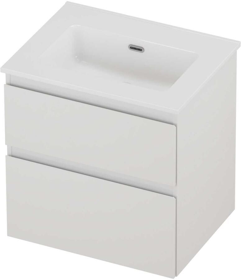 Proline Tribute Badmeubelset Porselein Elegant Zonder Kraangat 60x46x62 cm Glans Wit Glans Wit