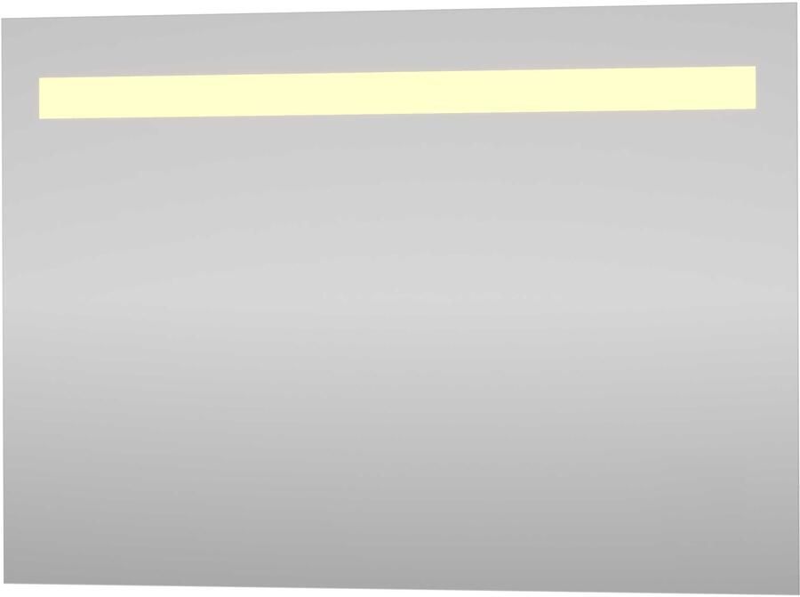 Proline Virello Spiegel Rechthoek Op Alu Frame Geïnt LED Dimbaar 100x3x70 cm Spiegel