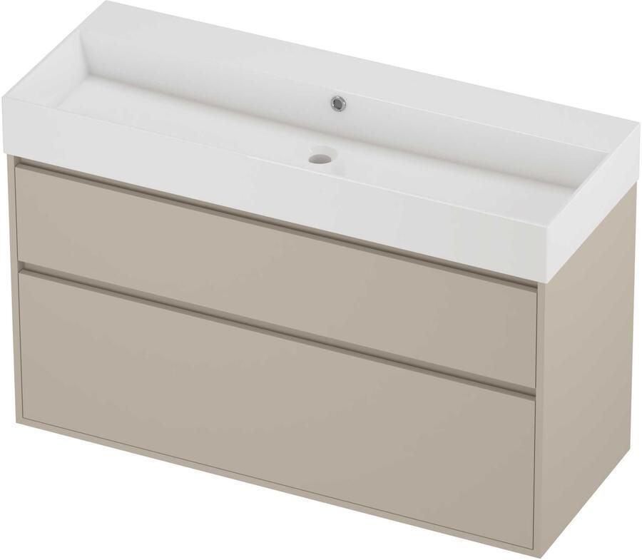 Proline Zara Badmeubelset Porselein Loft 120x46x78 cm Glans Wit Soft Linen