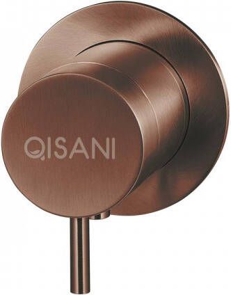 Qisani Flow thermostatische inbouwkraan met inbouwdeel Geborsteld PVD Copper (koper) 25612.05 - Foto 1