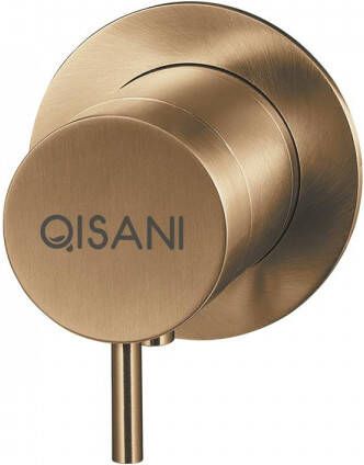 Qisani Flow thermostatische inbouwkraan met inbouwdeel Geborsteld PVD Gold (goud) 25612.06