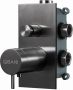 Qisani Flow thermostatische inbouwkraan met inbouwdeel Geborsteld PVD Gunmetal 25610.04 - Thumbnail 1