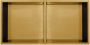 Qisani Flow inbouwnis 2-vaks 30.5x61cm Geborsteld PVD Gold (goud) 18109.56 - Thumbnail 1