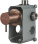 Qisani Flow thermostatische 2 functies inbouwkraan met omstel en inbouwdeel Geborsteld PVD Copper (koper) 25613.05 - Thumbnail 1