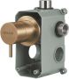 Qisani Flow thermostatische 2 functies inbouwkraan met omstel en inbouwdeel Geborsteld PVD Gold (goud) 25613.06 - Thumbnail 1