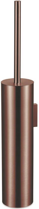 Qisani Flow toiletborstel met houder wand Geborsteld PVD Copper (koper) 25631.05