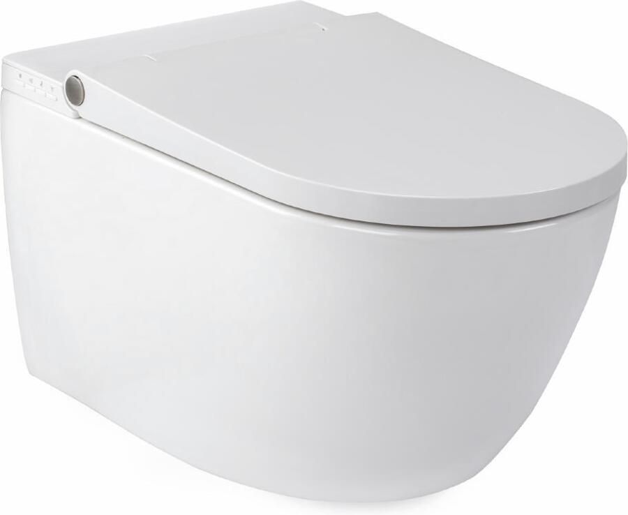 RapoWash Douche WC Rapotec Vital L met Afneembare Verwarmde Zitting & Meerdere Spoel- & Droogopties Wit