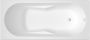 Riho Ligbad Lazy 180x80 cm Bedieningsknop Midden Wit Glanzend - Thumbnail 1