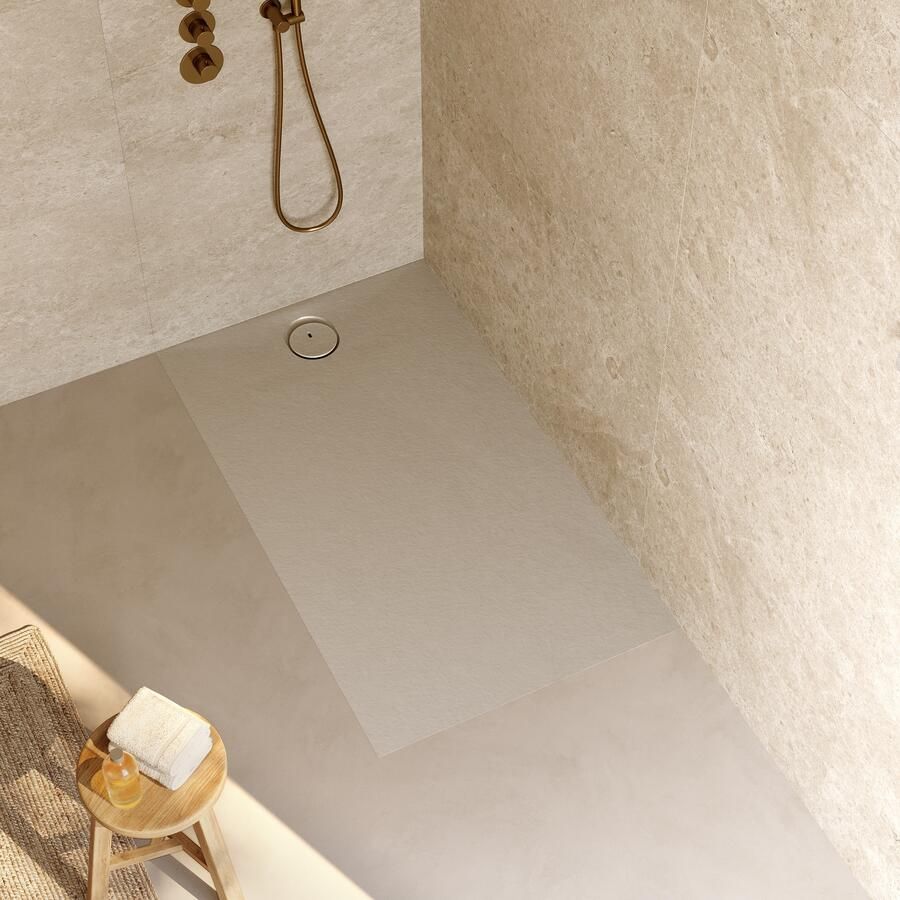RIHO Douchebak NUVIA Purite 140x80x3 cm mat pebble grey