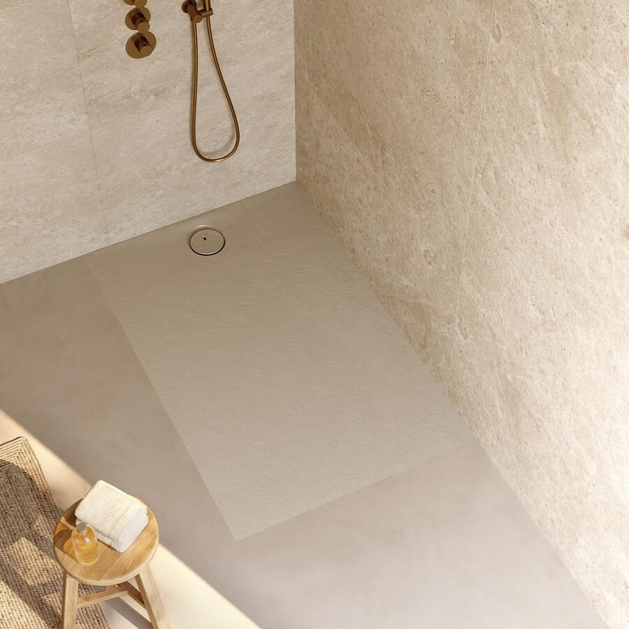 RIHO Douchebak NUVIA Purite 140x90x3 cm mat pebble grey
