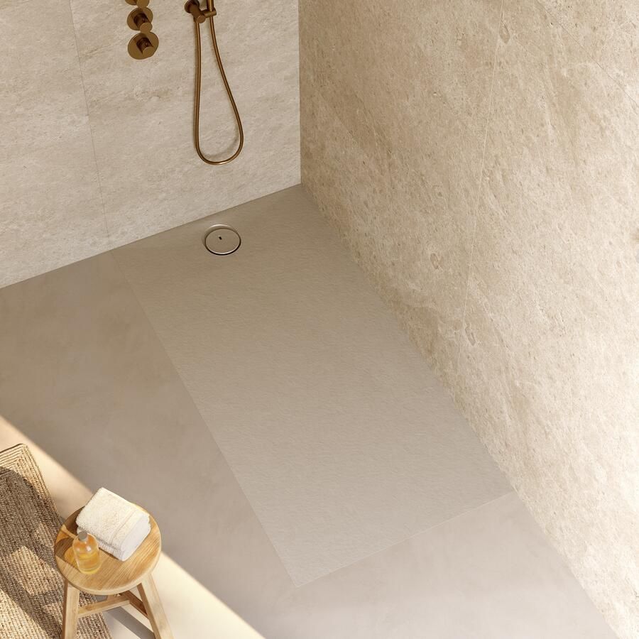 RIHO Douchebak NUVIA Purite 160x80x3 cm mat pebble grey