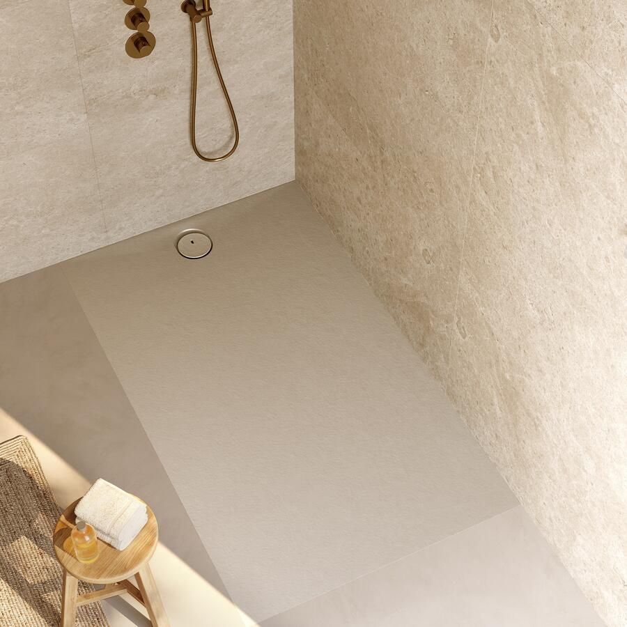 RIHO Douchebak NUVIA Purite 180x100x3 cm mat pebble grey