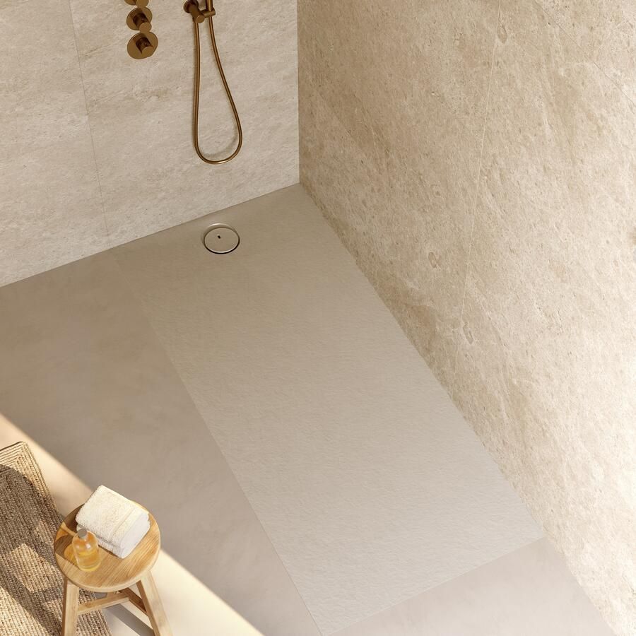 RIHO Douchebak NUVIA Purite 180x80x3 cm mat pebble grey