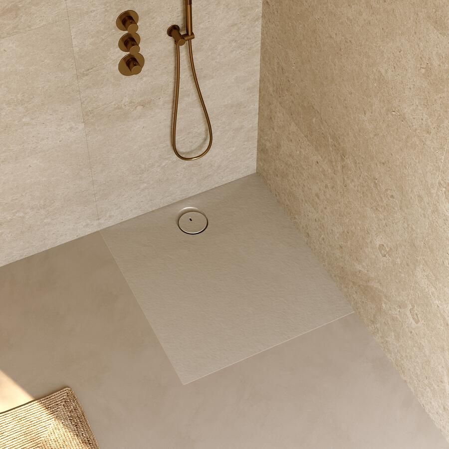 RIHO Douchebak NUVIA Purite 90x80x3 cm mat pebble grey